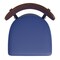 Flash Furniture Blue Vinyl Seat Dining Chair with Walnut Wood Back XU-DG6V5BLV-WAL-GG - alternate 10